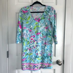 Lilly Pulitzer Floral Dress (size S)